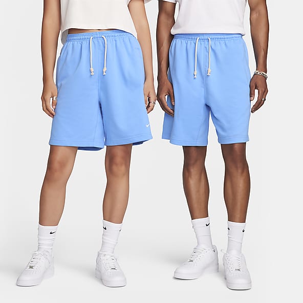 Baby blue nike sweat shorts on sale